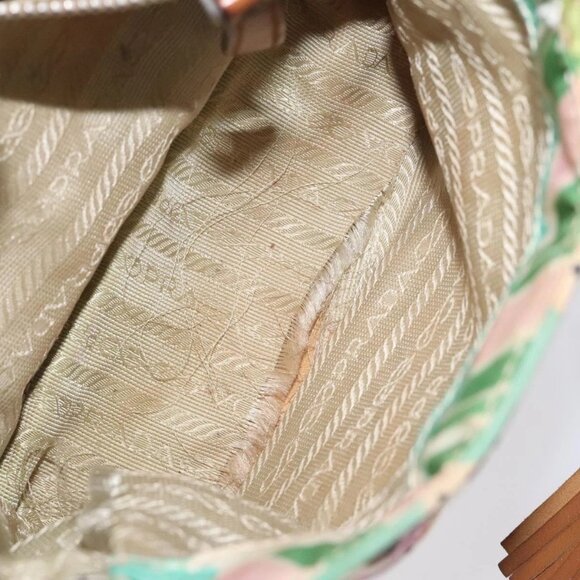 PRADA Hand Bag Nylon Blue Silver Auth 130935 - Picture 12 of 16